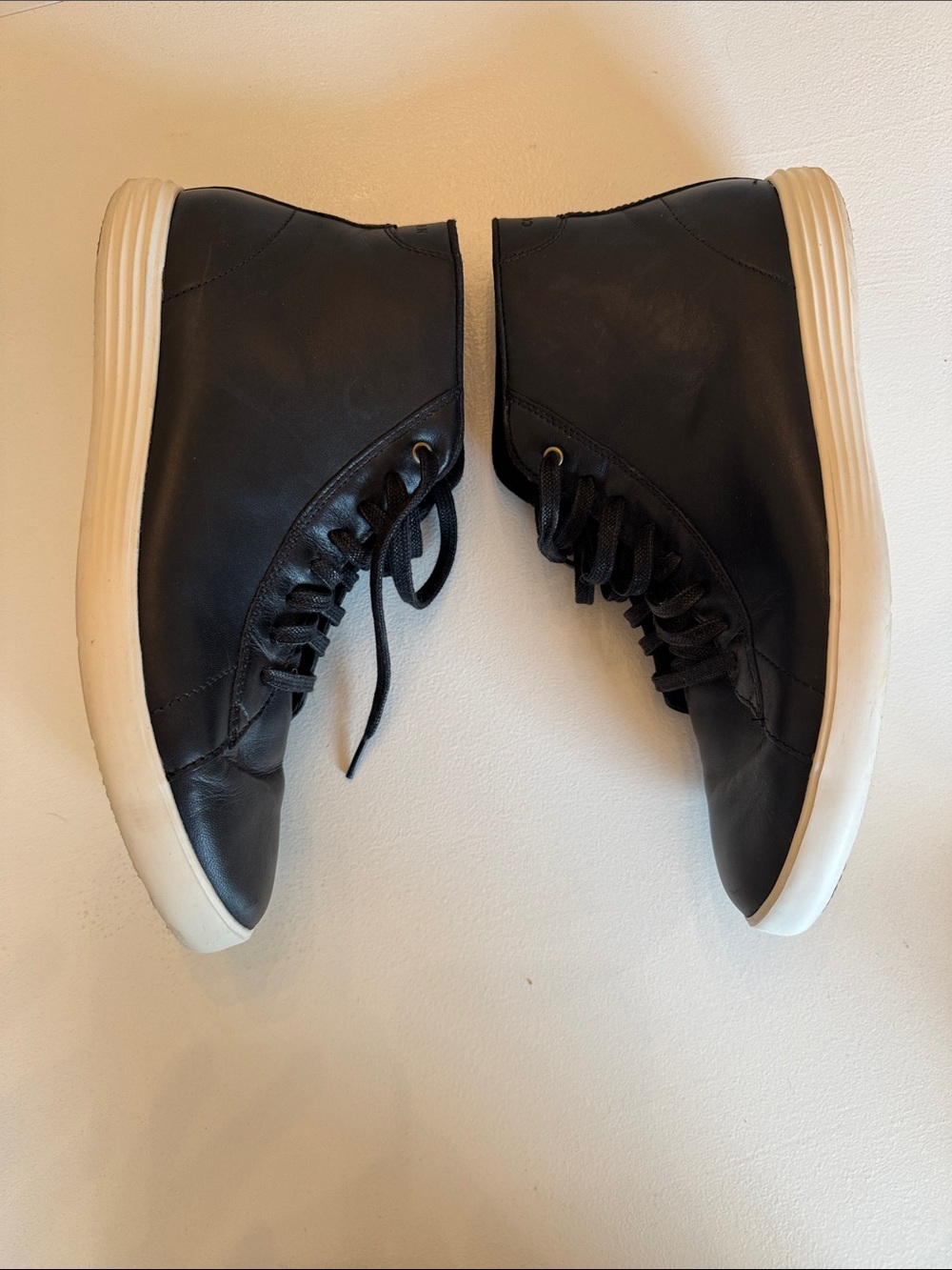 Cole Haan Grand.OS CrossCourt Mens Size 8M Black Leather Sneakers Boots C26962 - Picture 5 of 8